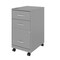 Space Solutions 14.25 in W 3 Drawer Mobile Vertical File Cabinet, Arctic Silver 24429 - alternate 5