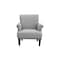 Homeroots 30" Light Gray and Brown Upholstered Arm Chair 526472 - alternate 4