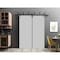 Sartodoors Barn Bypass Doors with 6.6ft Hardware, Planum 0010 Matte Grey, Sturdy Heavy Duty Rails Kit Steel Se PLANUM0010BBB-GRE-6484 - alternate 1