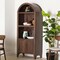 Baxton Studio Hayes Wood Cabinet with Arch Top 268-14659-ZORO - alternate 5