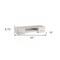 Homeroots White Wall Mount Desk with Drawers 402063 - alternate 3