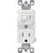 Leviton White 15A Commercial Grade Switch & Outlet R62-T5225-0WS - alternate 2