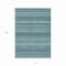Homeroots 10' X 14' Teal Blue And Aqua Striped Washable Indoor Outdoor Area Rug 610617 - alternate 3