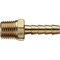 Tru-Flate 5/16'' Barb 1/4'' MNPT Brass Hose End 21-133 - alternate 1