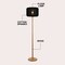 Jonathan Y Maryna 59.5 in. Minimalist Modern Teahouse Wood w/Ribbed Cocoon Pumpkin Shade LED Floor Lamp, Black/L JYL4200C - alternate 4
