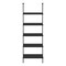 Homeroots 72" Black Metal and Wood Five Tier Bookcase 489800 - alternate 4