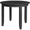 Homeroots 39" Black Solid Wood Round Top Dining Table 569344 - alternate 4