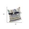 Homeroots Set of Two Blue Striped Cotton Throw Pillow With Tassels, 2PK 554579 - alternate 5