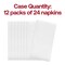 Smarty Had A Party White Linen-Like Premium Paper Buffet Napkins (288 Napkins), 288PK 913272-CASE - alternate 3