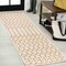 Jonathan Y Ourika Moroccan Geometric Textured Weave Cream/Orange 2 ft. x 10 ft. Indoor/Outdoor Runner Rug SMB108O-210 - alternate 1