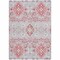 Homeroots 8' X 10' Blush Sky Blue And Brown Oriental Washable Indoor Outdoor Area Rug 597671 - alternate 4