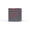 Strong Hold 5 drawer cabinet - (5x 5ft) - Red accents - Keyed Different S3036-PPDAS-0502DS - alternate 3