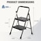 Wrightmaster 2-Step Reach Folding Non-Slip Steel Step Stool, 800 lbs. for Home/Office Work, Portable Step Tools ZR-190837 - alternate 4