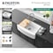 Kingston Brass 33" Solid Surface White Stone Apron-Front Single Bowl Farmhouse Kitchen Sink in Glossy White GKKA33229 - alternate 5