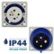 Walther-Werke Pin and Sleeve Inlet, 30A, 3Ã¸ 250 or 230, 3 Phase, 3 Pole, NEMA Not Rated 635409 - alternate 2