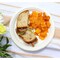 Kitch 24/7 Disposables White Compostable Molded Fiber Paper Plate, 9 inch, 500PK KC-9P-NPAW - alternate 2