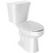 Anzzi Garden 12in 2pc 1.28 GPF Siphon Elongated Ceramic Toilet, White Soft Close Seat, ADA height Included TL-AZ070 - alternate 3
