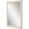 Homeroots 44" White Solid Wood Framed Accent Mirror 632833 - alternate 4