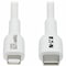 Eaton EATON USB-C To Lightning Sync/charge Antibacterial Cable M/m, Mfi M102AB-01M-WH - alternate 1