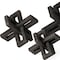 Homeroots Set of Three 4" Black Metal Tabletop Sculpture, 3PK 392515 - alternate 4