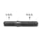 Auveco 7/16in- 1 3/16in Sae x 7/16in-3/4in USS x 3in Overall. Manifold/Cylinder Head Stud, 10PK 9715 - alternate 3