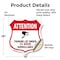 Signmission Video Surveillance Shield Sign Attention, 18 Inch X 18 Inch, Vinyl Decal SHI-D-18-469 - alternate 3