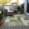 Homeroots 10' X 14' Sage And Fern Green Geometric Washable Indoor Outdoor Area Rug 605872 - alternate 4