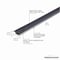 M-D Building Products 1-1/4 In. X 96 In. Black Vinyl Divider In.T In. w/ Metal Track 31215 - alternate 3