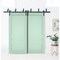 Sartodoors Slab Barn Door Panel Solid Core Modern Interior VEREGIO7411S-OLI-18 x 80 - alternate 2