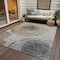 Homeroots 5' X 8' Taupe Gray And Brown Abstract Washable Indoor Outdoor Area Rug 582807 - alternate 5