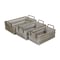 Homeroots Set of Three Gray Solid Wood And Metal Crate, 3PK 487692 - alternate 4