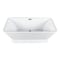 Kingston Brass 60-Inch Acrylic Oval Rectangular Double Ended Pedestal Tub with Drain, No Faucet Drillings VTSQ602824C423 - alternate 1