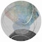 Homeroots 8' Ivory And Gray Round Abstract Washable Indoor Outdoor Area Rug 630953 - alternate 3