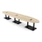 Skutchi Designs Oval Conference Table With Power Unit, 48 in W, 216 in L, Brown HAR-OVL-48X216-DOU.BK-K525-EBLK - alternate 1