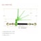 Mytee Products 5/16in-3/8in Hi-Viz Green Quick Ratchet Chain Binder w/ Folding Handle 7,100 lbs, 2PK CBRS-FH56x2 - alternate 3