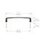 Richelieu Charlemagne Collection 5 1/16 in (128 mm) Center-to-Center Brushed Oil-Rubbed Bronze Transitional Cabinet Pull BP810128BORB - alternate 5