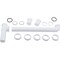 Do It Best 1-1/2'' x 16'' White Polypropylene End Outlet Waste DIB925W - alternate 2
