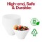 Smarty Had A Party 96 oz. White Round Deep Plastic Serving Bowls (24 Bowls), 24PK 6914-CASE - alternate 4