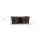 Homeroots 91in Brown Gray and Green Solid Wood Buffet Table with Two Doors 488606 - alternate 2