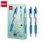 Deli Arrix Retractable Gel Pen 0.5mm, Blue Ink, Soft Grip, 12PK EG08-BL - alternate 1