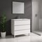 Homeroots 36" White Wood Freestanding Bathroom Vanity With White Sink And Three Drawers 624151 - alternate 5