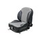 Uni Pro 439 Mechanical Suspension Seat, Black/Silver Vinyl 8741 - alternate 1