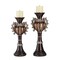 Homeroots Set Of Two Bronze Tabletop Urn Shape Pillar Candle Holders, 2PK 468341 - alternate 4
