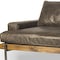 Homeroots 94" Brown Leather Sofa With Black Legs 606785 - alternate 4