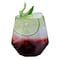 Smarty Had A Party 12 oz. Clear Hexagonal Stemless Plastic Wine Goblets (64 Glasses), 64PK 3712-SB-CASE - alternate 4