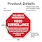 Signmission This Area Is Protected by Video Sur, 10 Inch X 10 Inch, Vinyl Decal OC-D-10-316 - alternate 2