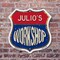 Signmission Julio's Workshop, 6 Inch X 6 Inch, Plastic Sign SHI-P-6-489-JULIO - alternate 3