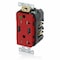 Leviton Duplex Straight Blade Receptacle, 5-20R, 20 A, 125V AC, 2 Pole, 3 Wire, Surface Mount T5832-HGR - alternate 1