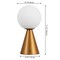 Jonathan Y Macie 11.75" Modern Minimalist Globe Rechargeable/Cordless Dimmable Integrated LED Table Lamp w, 2PK JYL7159D-SET2 - alternate 3