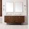 James Martin Vanities Amberly 72" Double Vanity, Mid-Century Walnut, w/ 3 CM Siberian Silestone Top 670-V72-WLT-3SFR - alternate 5